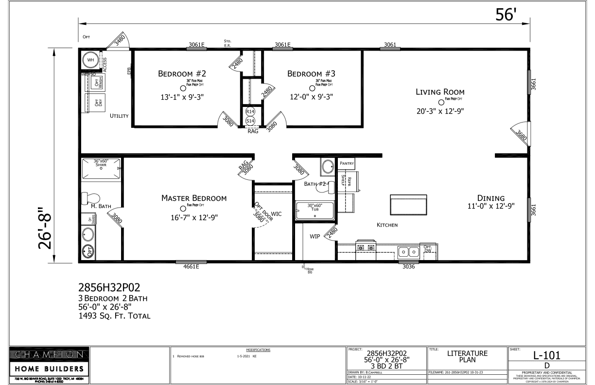 2763 n vasser terrace, hernando, fl 34442, (for sale) $200,163 floor plan home features
