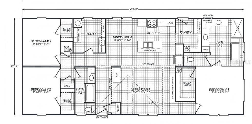 36625 cord st, zephyrhills, fl 33541 (forsale) $295,999 floor plan home features